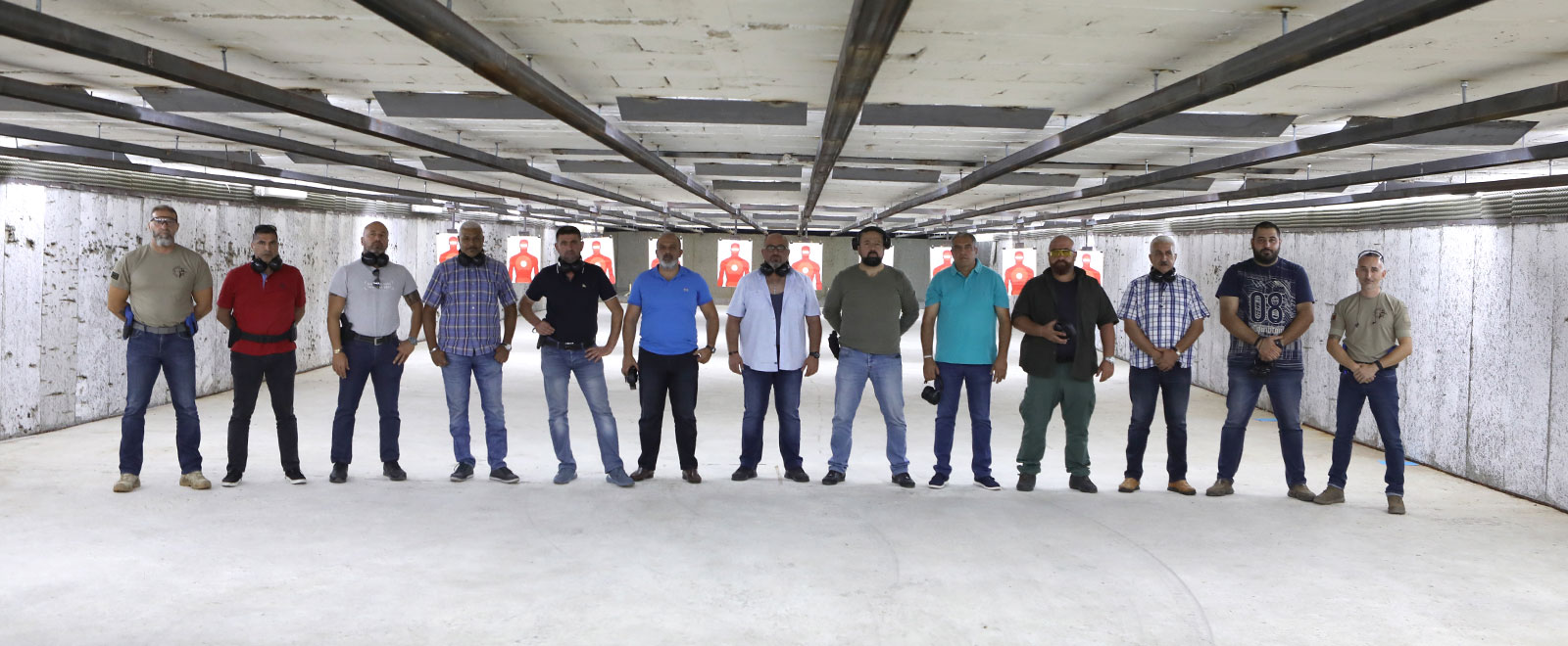 Prosec School trainees at the shooting range